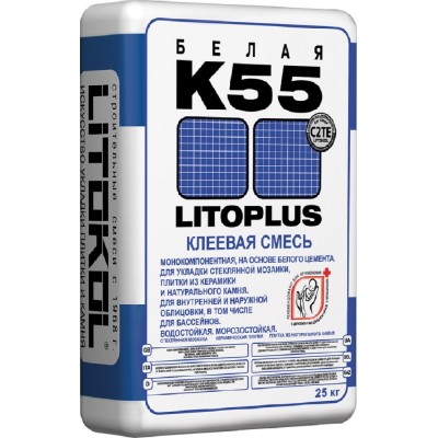 Плиточный клей Litokol Litoplus К55 25кг