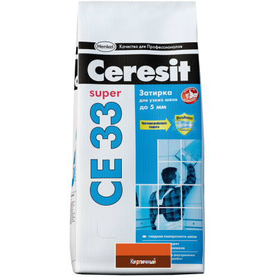 Затирка Церезит / Ceresit СЕ 33 Super 2кг кирпич