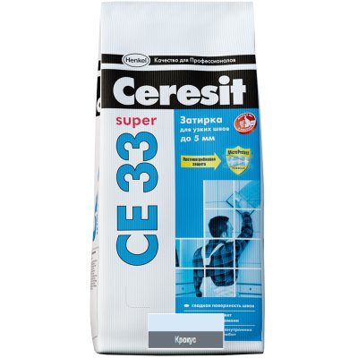 Затирка Церезит / Ceresit СЕ 33 Super 2кг крокус